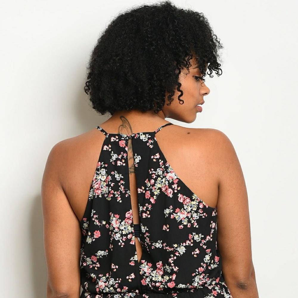 **FINAL MARKDOWN** Plus size floral romper - Picture 2 of 3